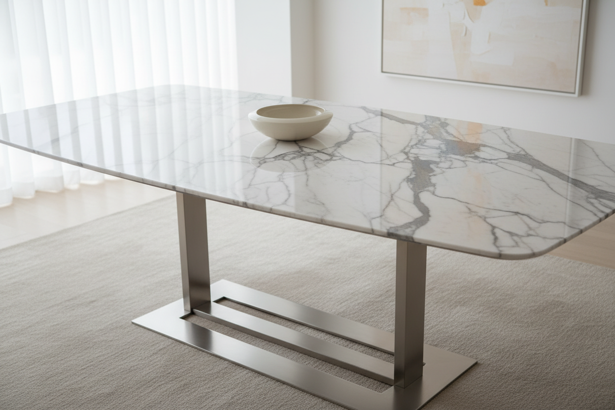 Marble Top Dining Table