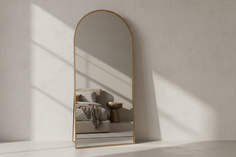 Mirrors Hero Banner - Arched Gold Frame